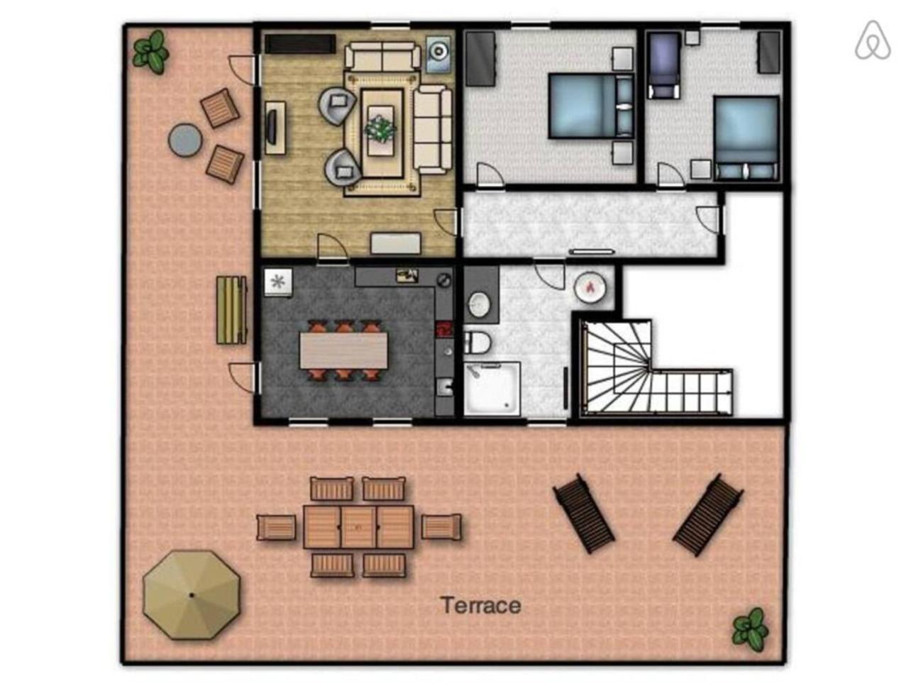 モスト ナ ソシStylish Penthouse With Large Terraceアパートメント エクステリア 写真